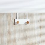Over Door 2 Hook Wooden Hanger 