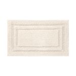 COTTON BORDER IVORY 50x80 Bath Mat