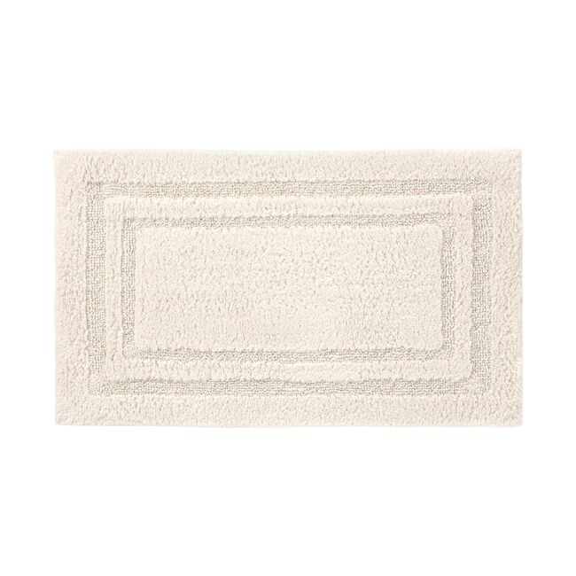 COTTON BORDER IVORY 50x80 Bath Mat