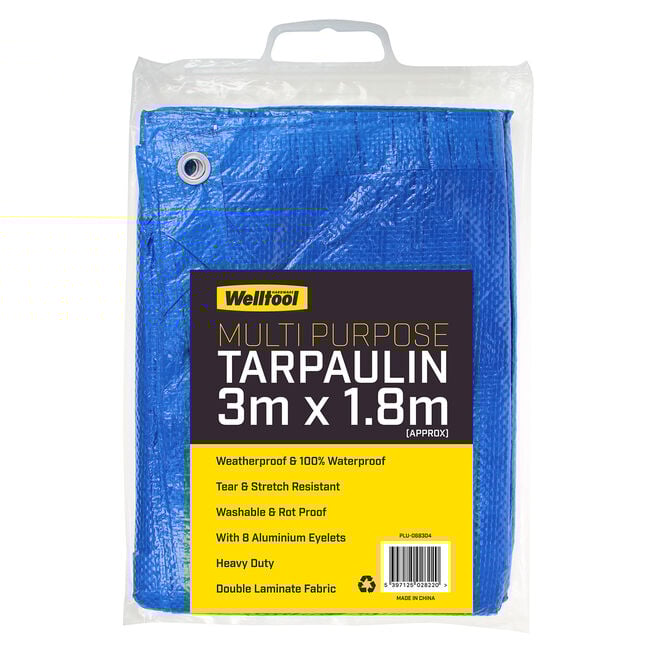 Multi-Purpose Tarpaulin 3m x 1.8m