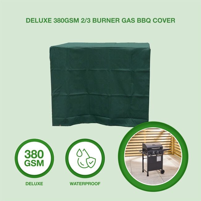 Deluxe 380GSM 2/3 Burner Gas BBQ Cover
