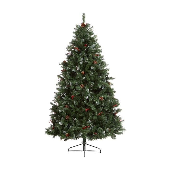 Deluxe 7ft Pine Cone & Berry Christmas Tree