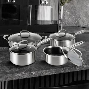 Noferro Expert TriPly 4 Piece Steel Cookware Set