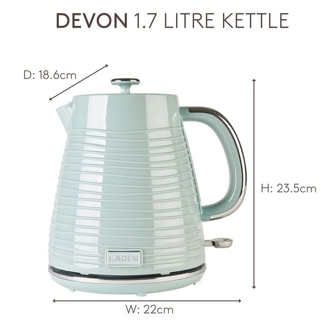 HADEN DEVON 1.7L EUCALYPTUS Kettle