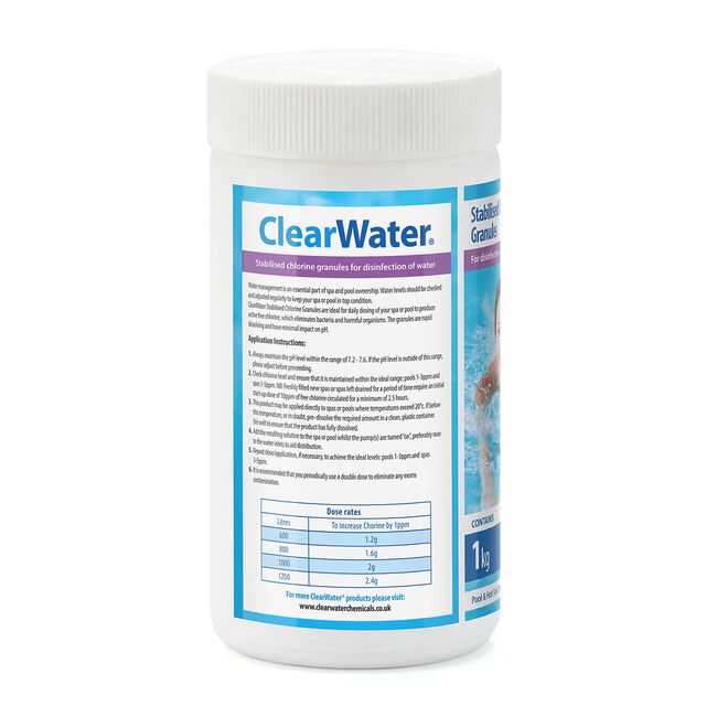 Clearwater 1kg Chlorine Granules