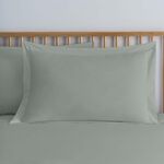 OXFORD PILLOWCASE PAIR Luxury Percale Forest Green 5L