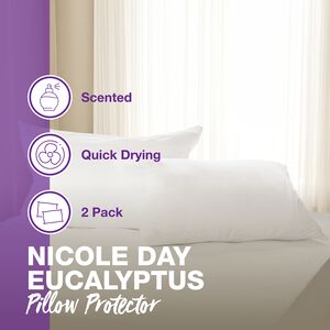 Nicole Day Scented Eucalyptus Pillow Protector 2Pk