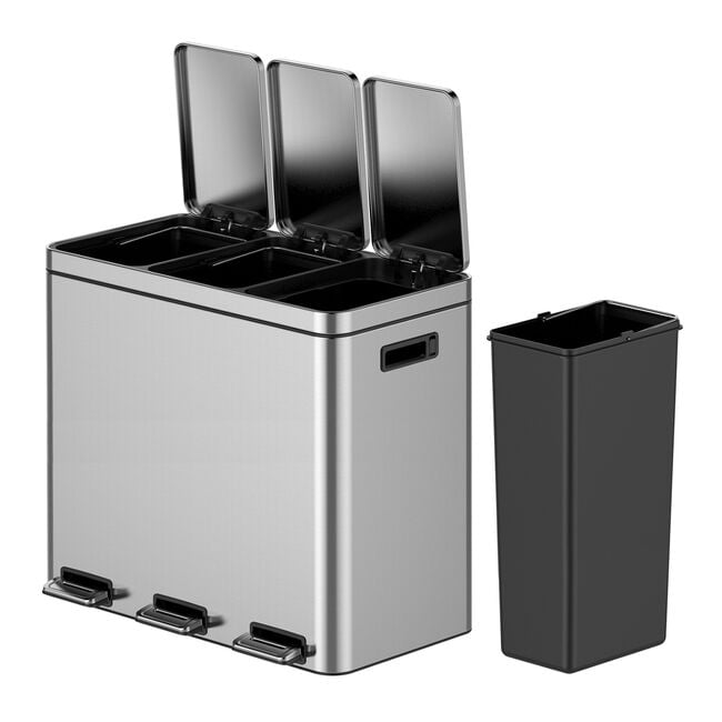 60L Triple Recycling Bin