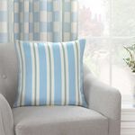 Verigated Stripe Blue 45cm x 45cm Cushion