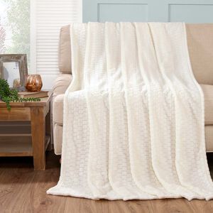 RUANE JACQUARD VELVET IVORY 150x200cm Throw