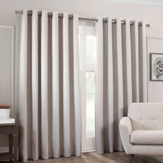 B/OUT & THERMAL WAFFLE WEAVE WHITE 66x54 Curtain