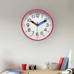 CHILDRENS WALL CLOCK Pink 20cm