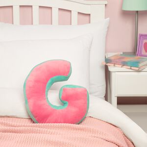 LETTER G Cushion Pink/Duck Egg