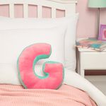 LETTER G Cushion Pink/Duck Egg