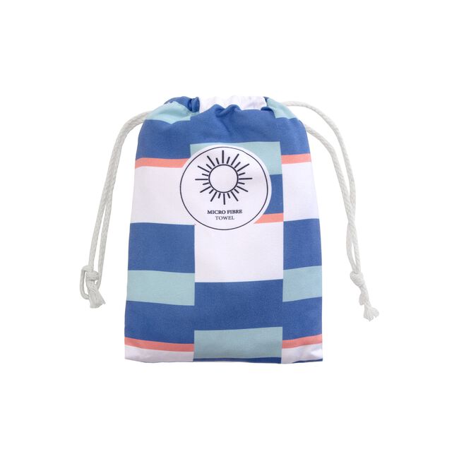 Printed Checkerboard Microfibre Beach Towel