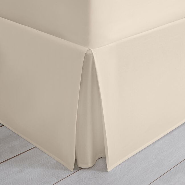 SINGLE BASE VALANCE 200 Threadcount Cotton Cream 1K