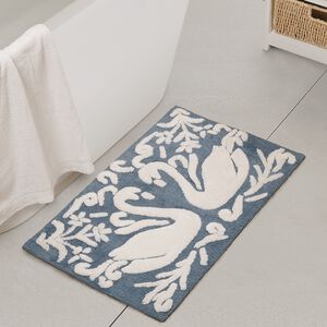 Lough Blue Bath Mat 50cm x 80cm