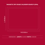 Magnetic Dry Erase Calendar Board Floral