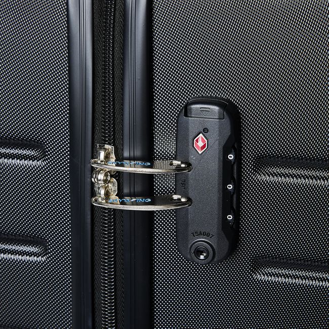 LARGE Lightweight Hardshell Luggage - Black