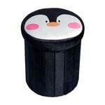 Penguin Folding Ottoman - Black