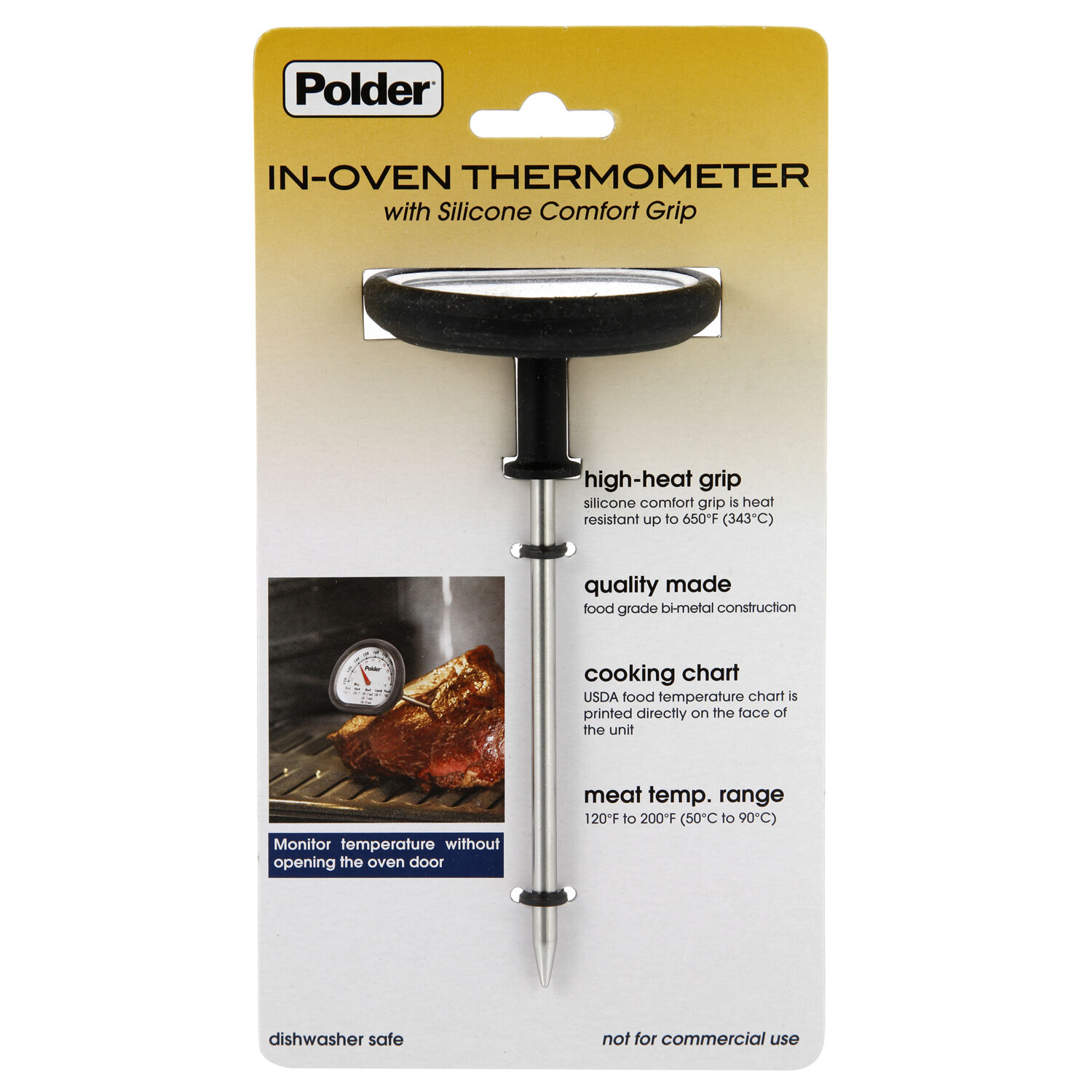 Polder Deluxe InOven Meat Thermometer Home Store + More