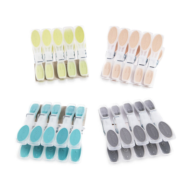 Soft Grip Clothes Pegs - 20 Pack
