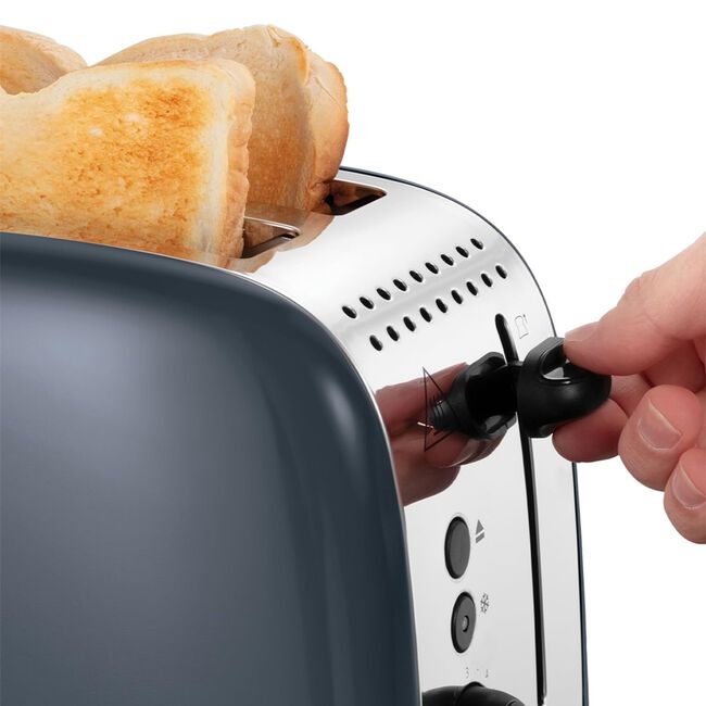 Russell Hobbs Colour Plus Grey 2 Slice Toaster