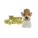 Nativity Angel Resin Cake Topper