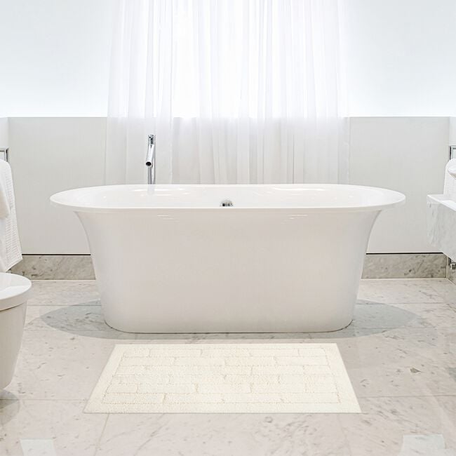 COTTON BRICK CREAM 50x80 Bath Mat