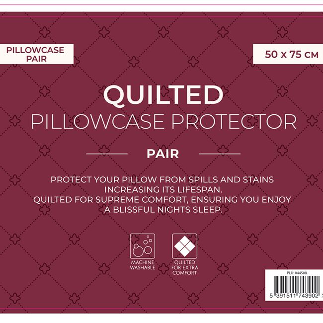 Quilted Pillowcase Protector Pair Home Store + More