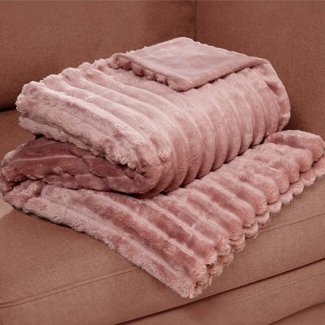 RUANE CORD VELVET MAUVE 150x200cm Throw 