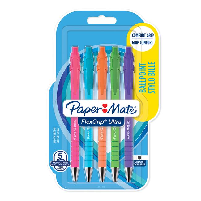 Paper Mate Flexgrip Brights 5Pcs