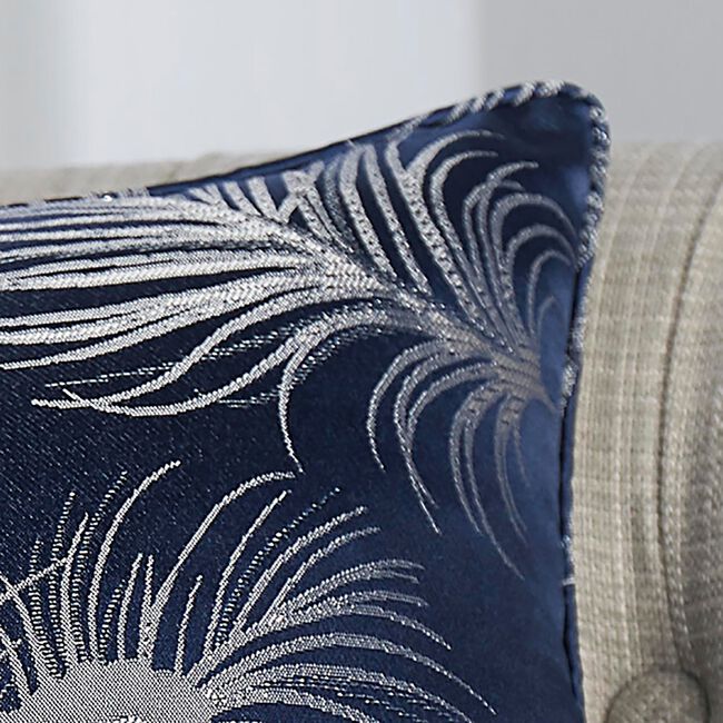 Curtina Feather Navy Cushion 43cm x 43cm