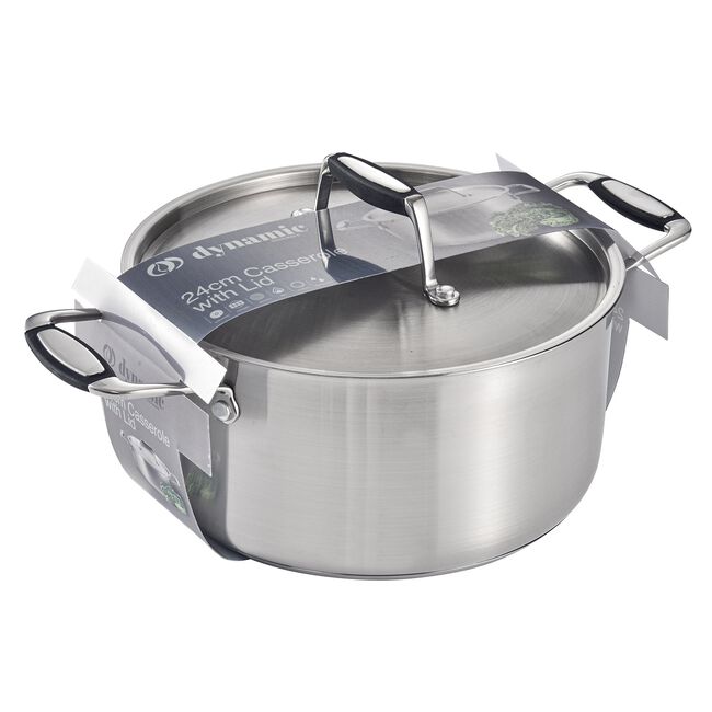 Dynamic Chef 24cm Casserole Pot with Lid