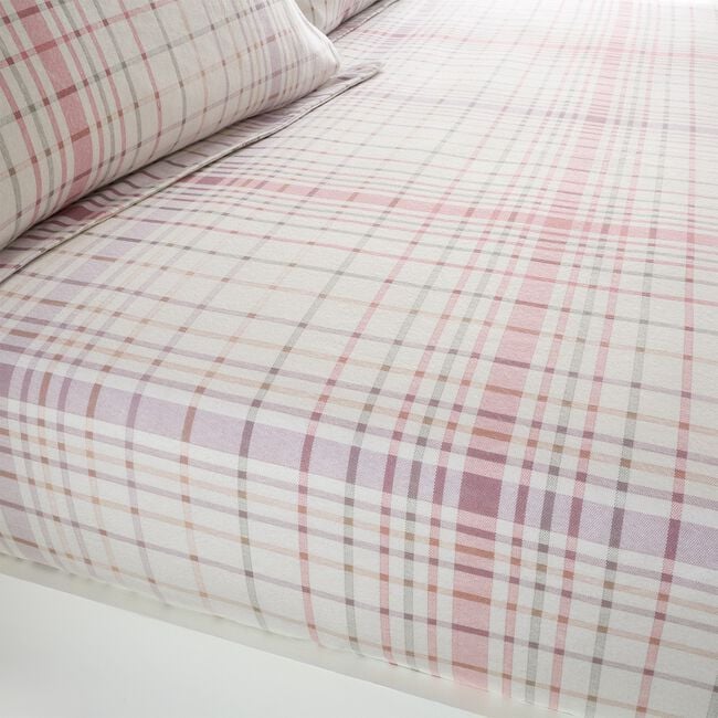 BRUSHED COTTON LEAH Single Fitted Sheet 