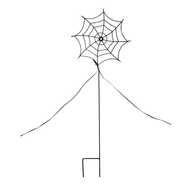 Set of 4 LED Spiderweb Silhouette Path Lights