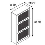 Bali 3 Door Shoe Cabinet 