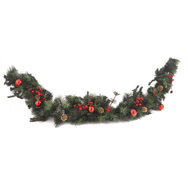 Berry & Acorn Christmas Garland 6ft