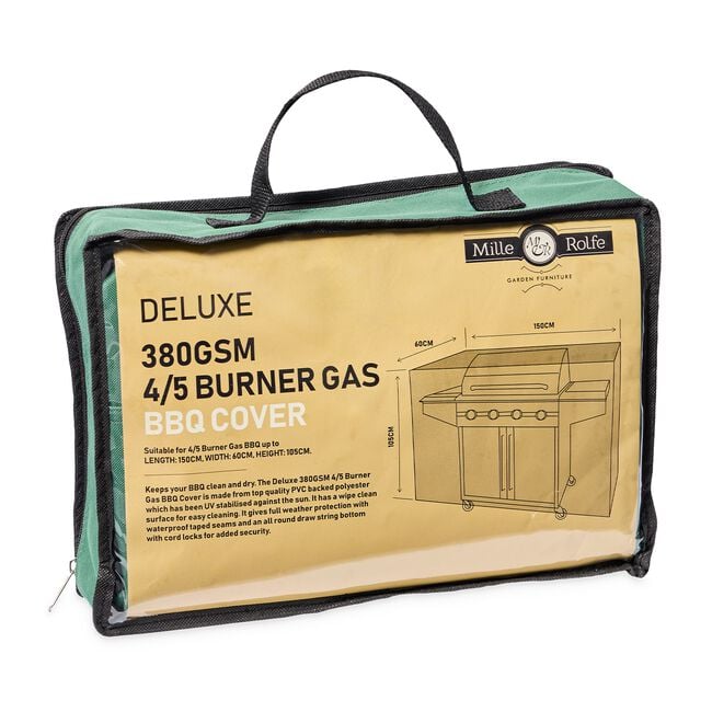 Deluxe 380GSM 4/5 Burner Gas BBQ Cover 