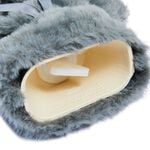 Grey Faux Fur Hot Water Bottle 