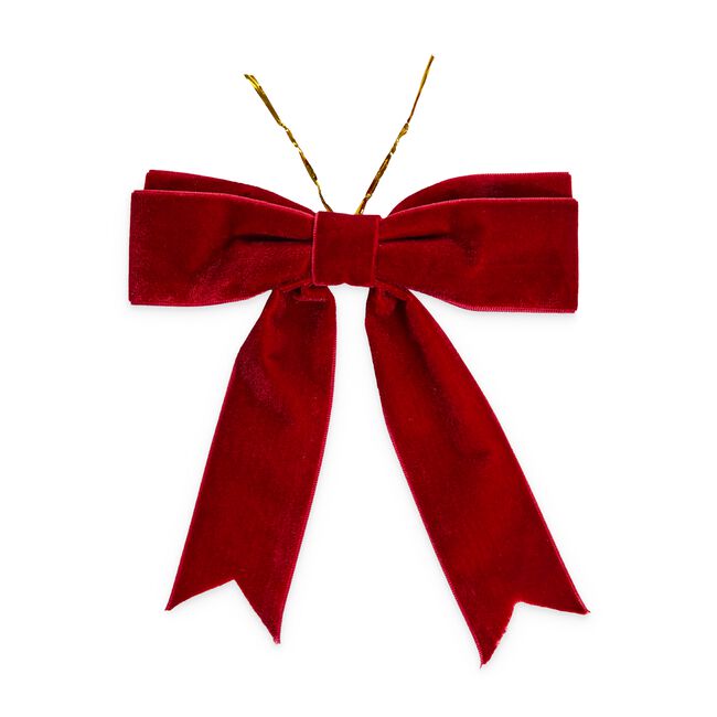 RED VELVET BOWS Pack Of 6