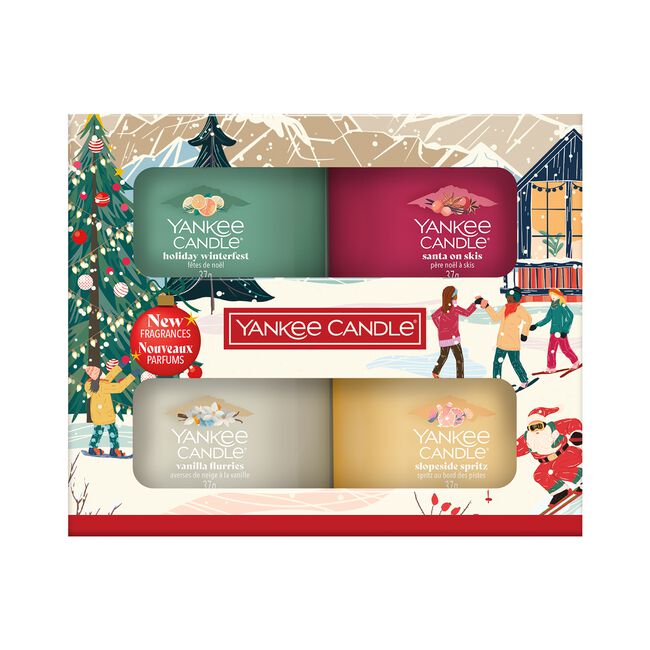 Yankee Candle Christmas Gift Set 4 Votive Candles