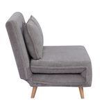 Lara Grey Convertible 191x108cm Sofa Bed