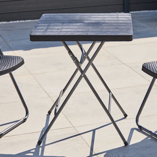 Lille 3 Piece Folding Bistro Garden Furniture Set