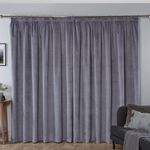PENCIL PLEAT EMBOSSED SILVER 66x54 Curtain