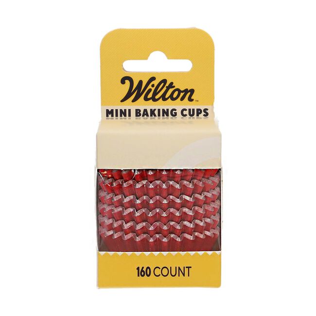 Wilton Metallic Red Mini Baking Cups