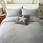 SINGLE DUVET COVER Jersey Grey