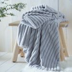 MORRITZ GREY 130x180CM Throw