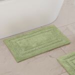 COTTON BORDER SAGE 50x80 Bath Mat