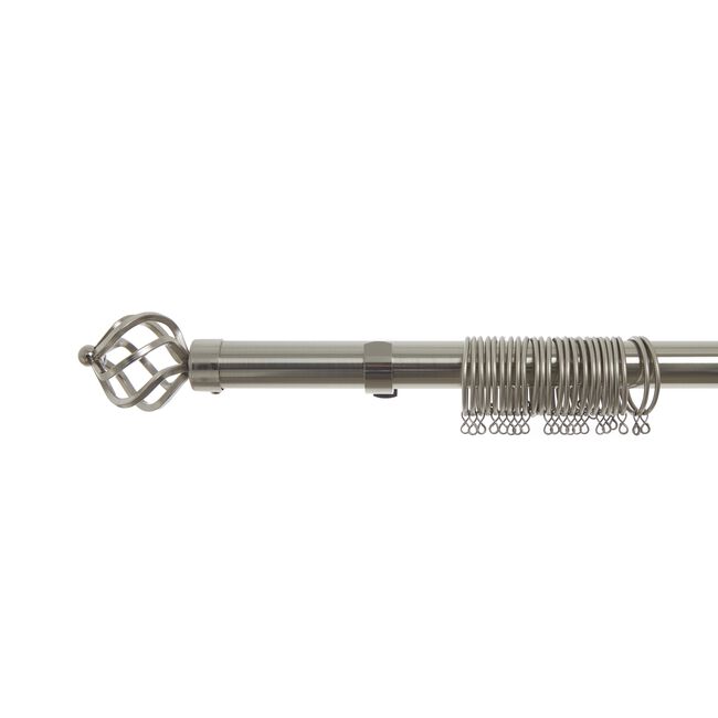 EXTENDABLE BASKET 35mm 120-240cm Brushed Nickel
